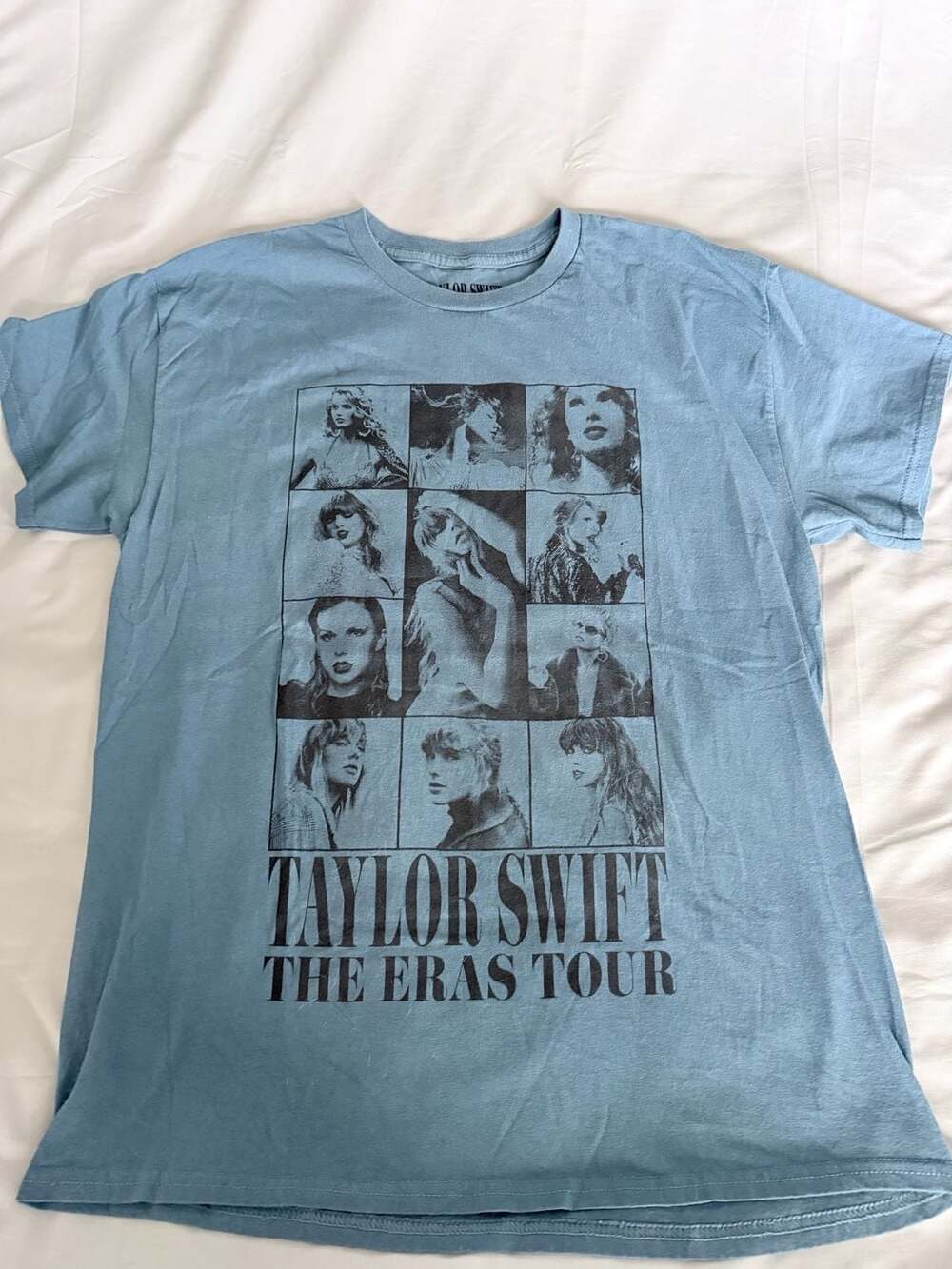 Taylor Swift The Eras Tour Blue International Dates Concert T-Shirt Size L